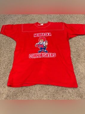 Nebraska Cornhuskers Vintage Shirt XLarge  Tee USA Made Herbie Husker